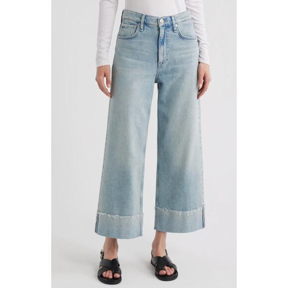 RAG & BONE Andi High Rise Ankle Wide Leg Jeans Bloomfield Women's Size 30 - Picture 1 of 11